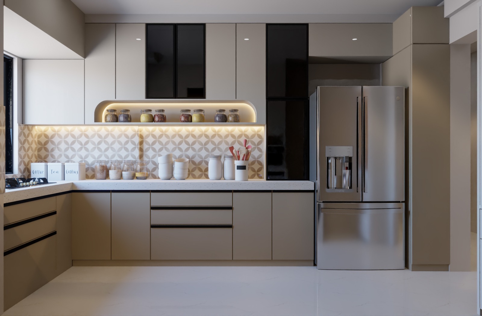 Modular kitchen interior design in Dahisar West