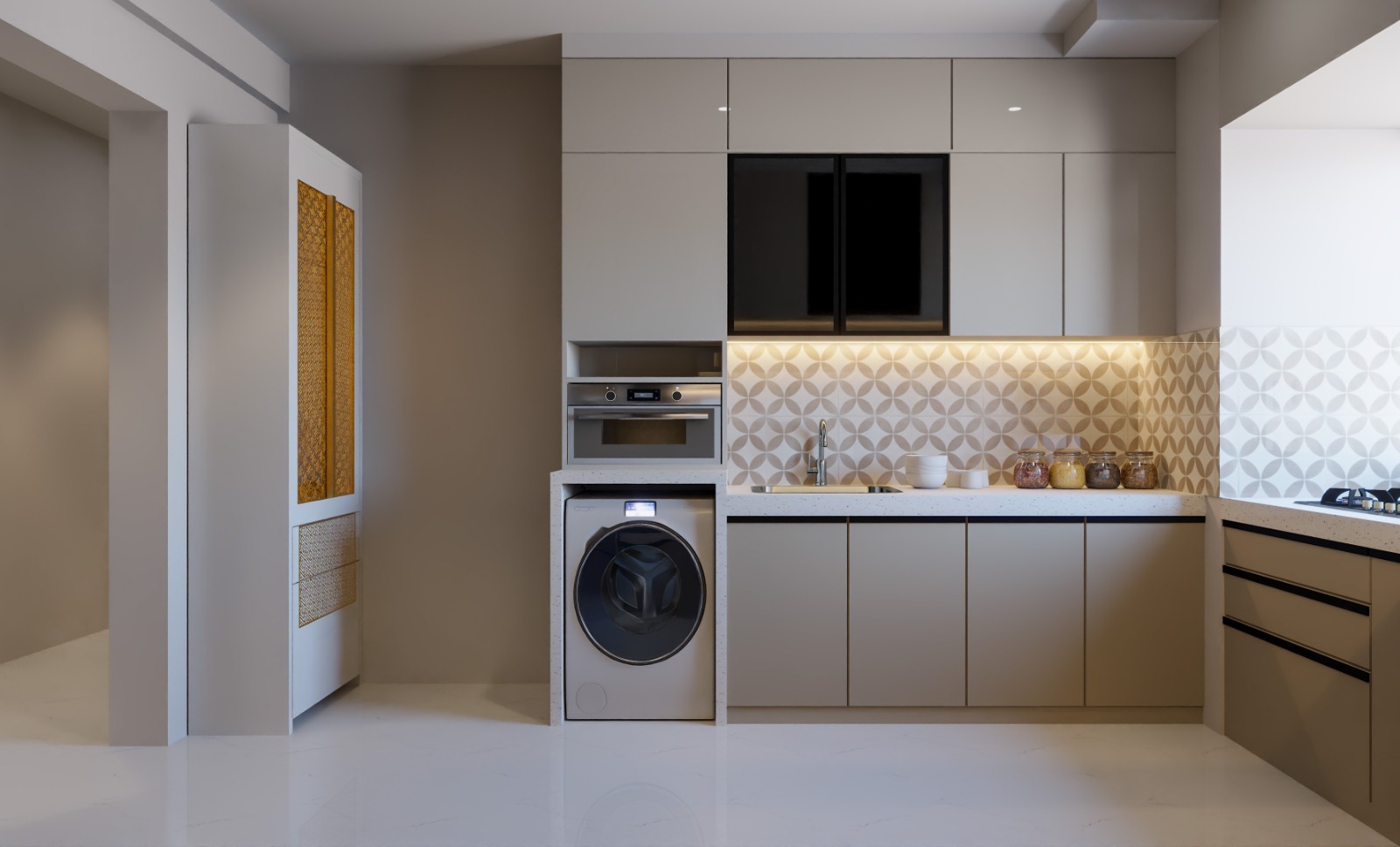 Living room interior design by Mode Arch Associates, interior designer in Dahisar West Mumbai